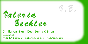 valeria bechler business card